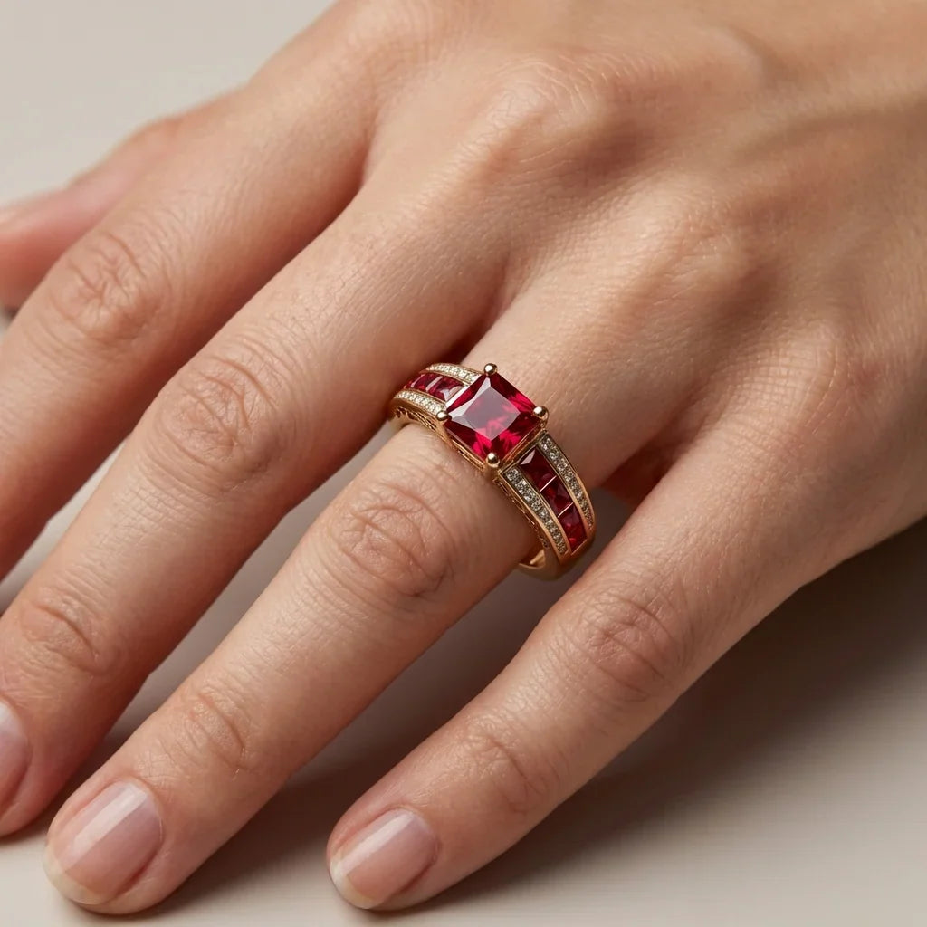 Ruby Empress Luxury Statement Ring
