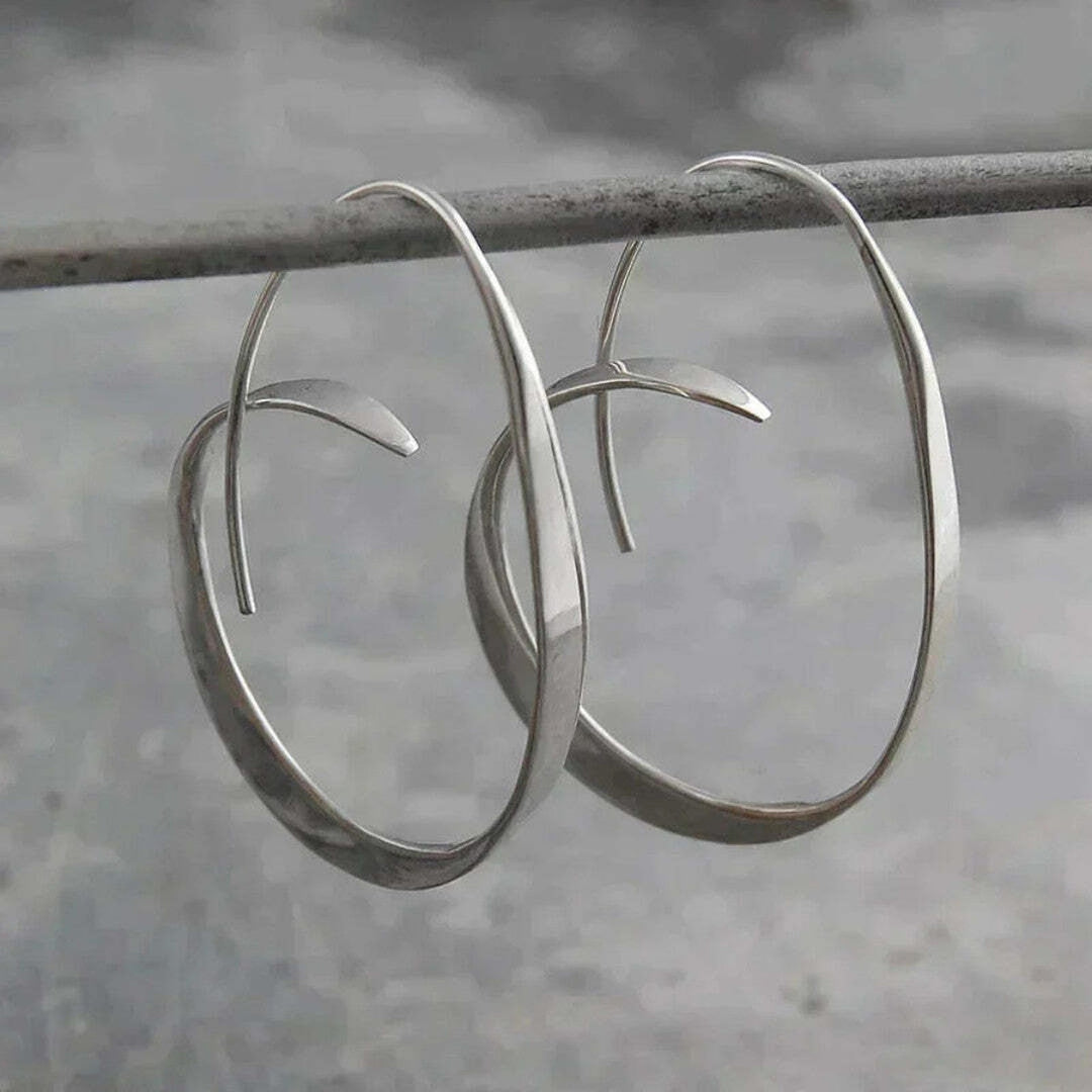 Spiral Twist Dangle Earrings