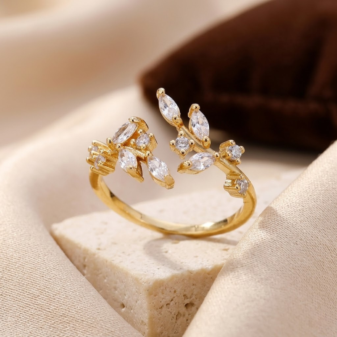 Gold Leaf Open Ring