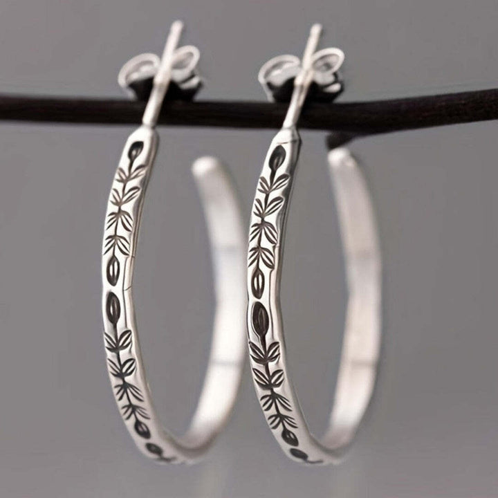 Chic Silver Hoop Earrings