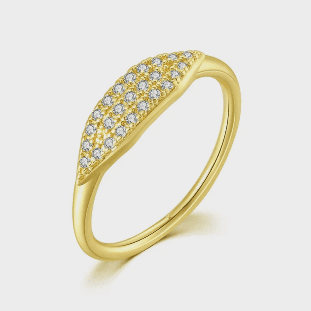 Marquise Pavé Stackable Ring