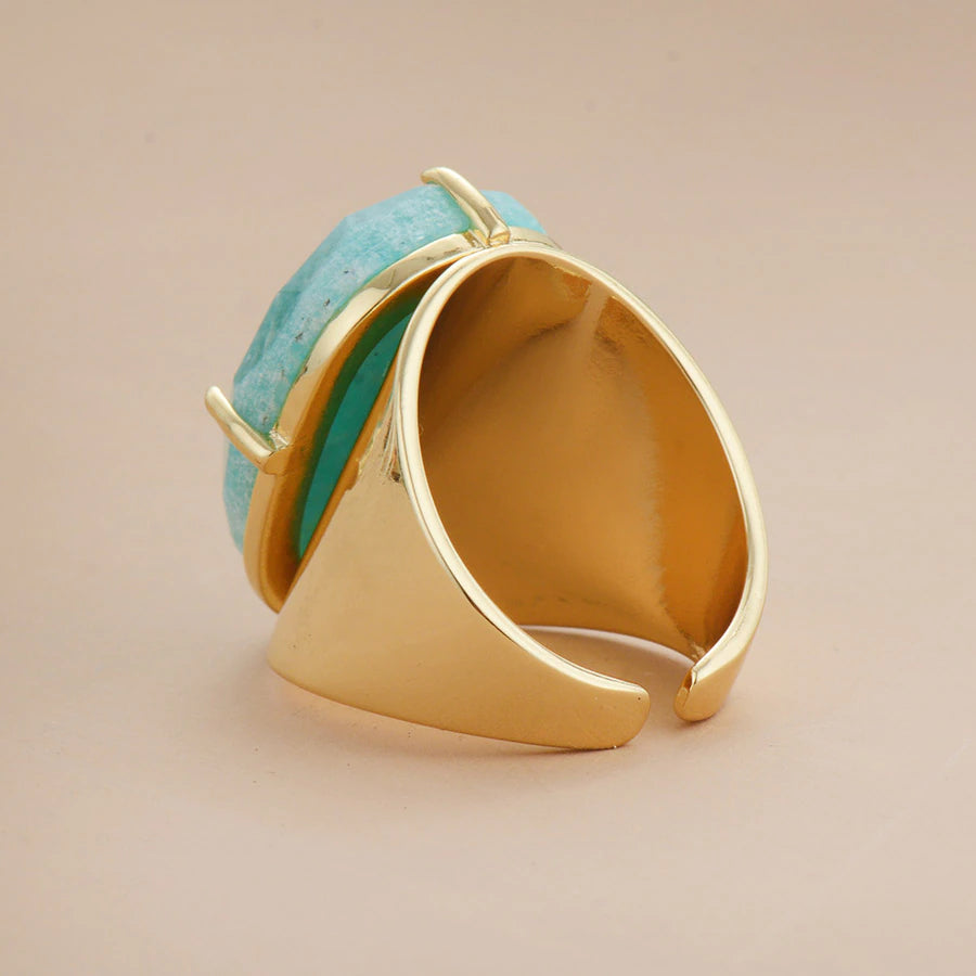 Elegant Amazonite Blue Goddess Band