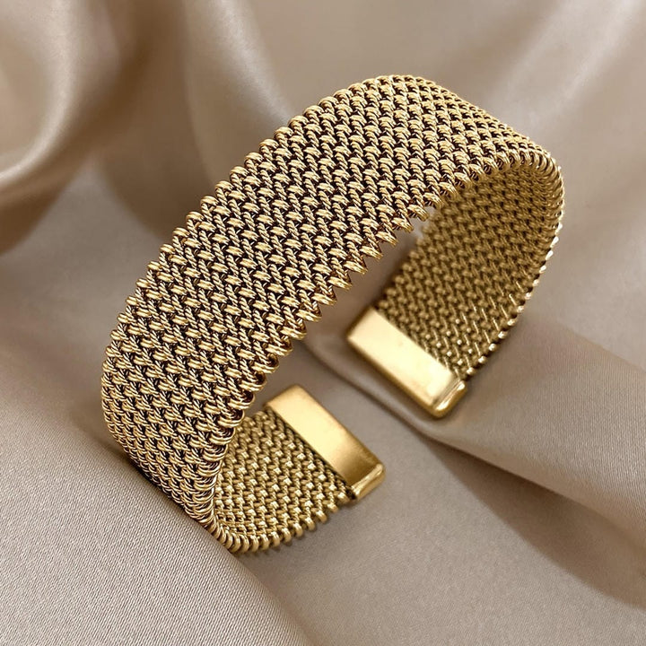 Braided Adjustable Gold-Finished Bracelet