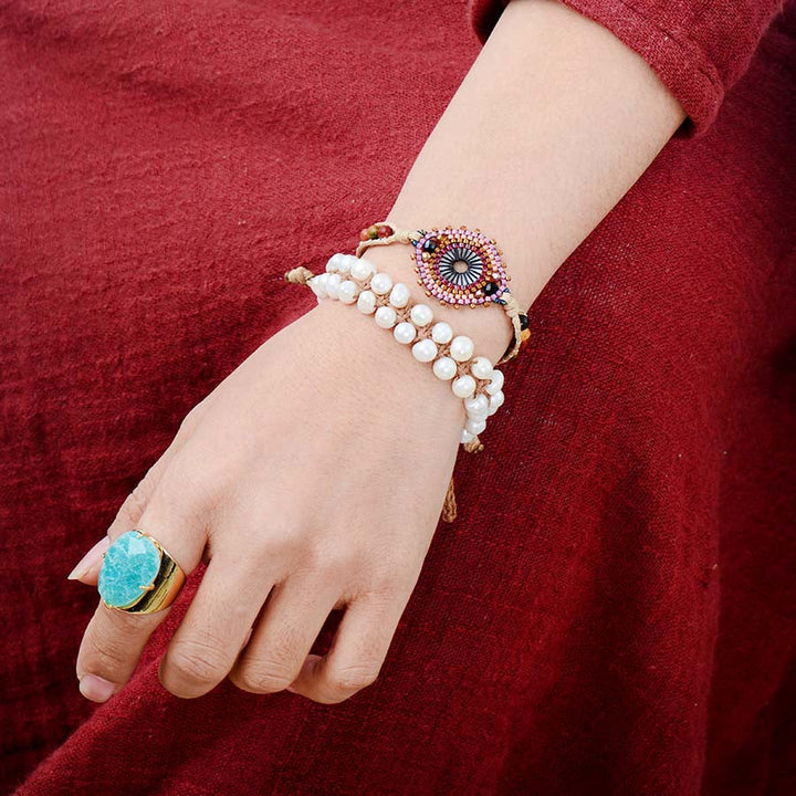 Fortunate Amazonite Deity Ring