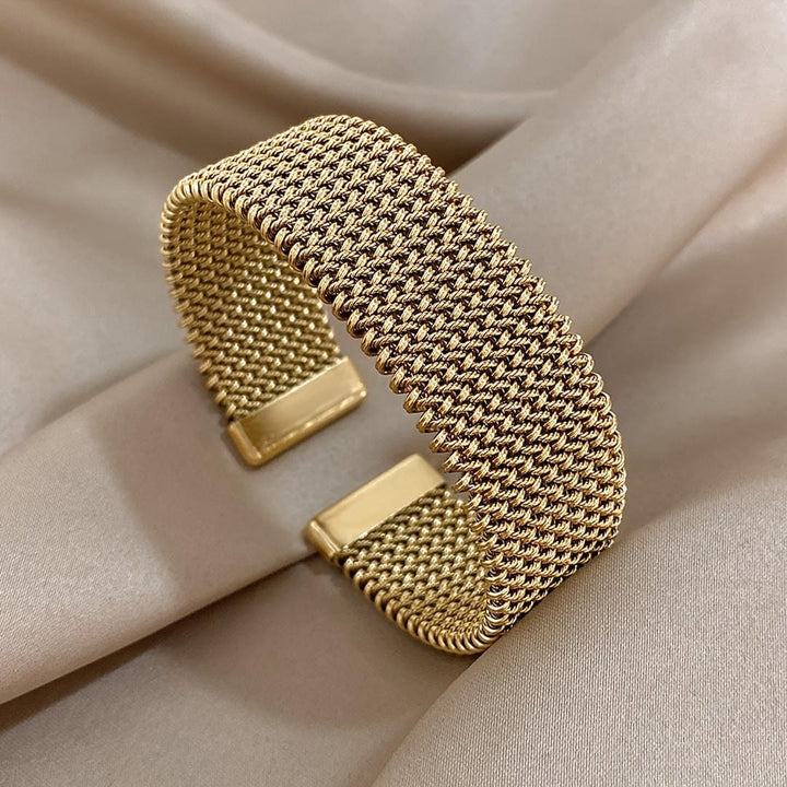 Braided Adjustable Gold-Finished Bracelet