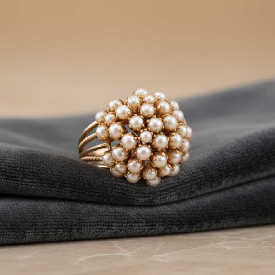 Pearl-Embellished Inlay Band
