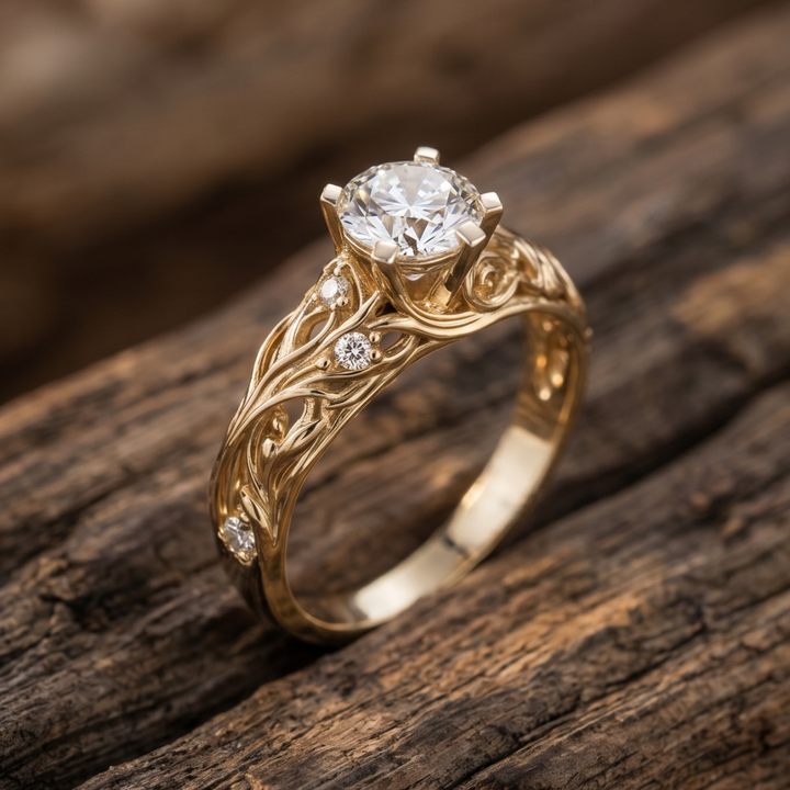 Elegant Exotic Zirconia Band
