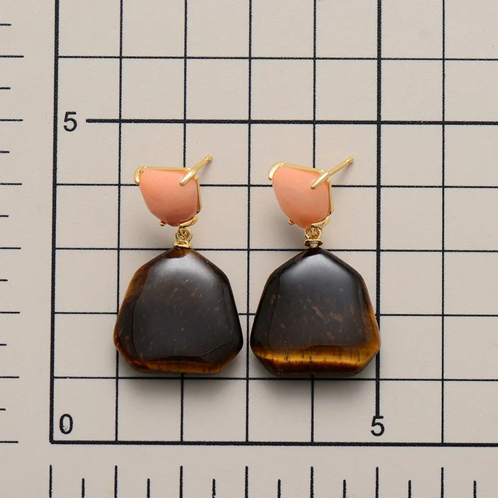 Contemporary Geometric Dangle Earrings