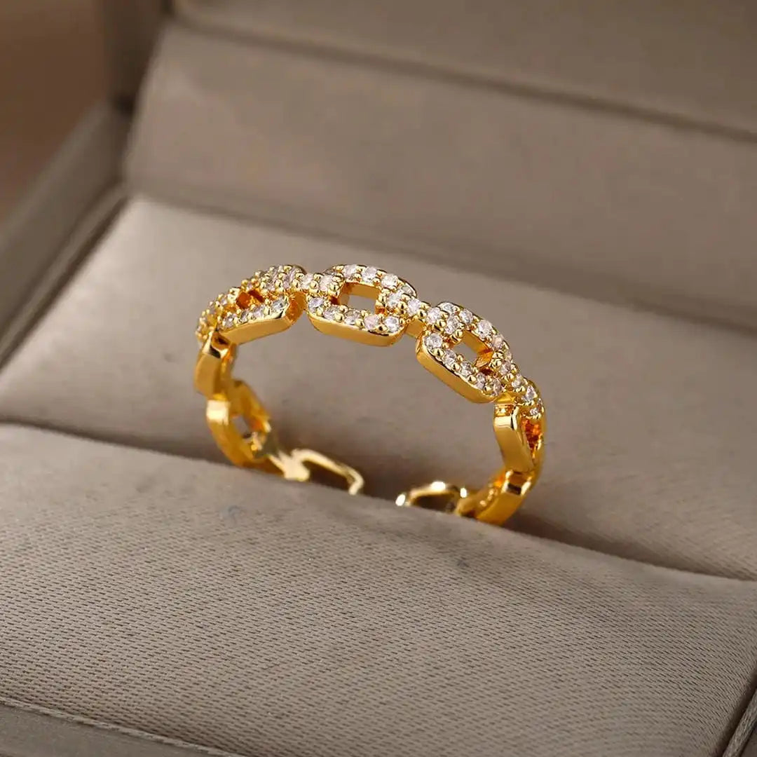 Verona Adjustable Link Chain Ring