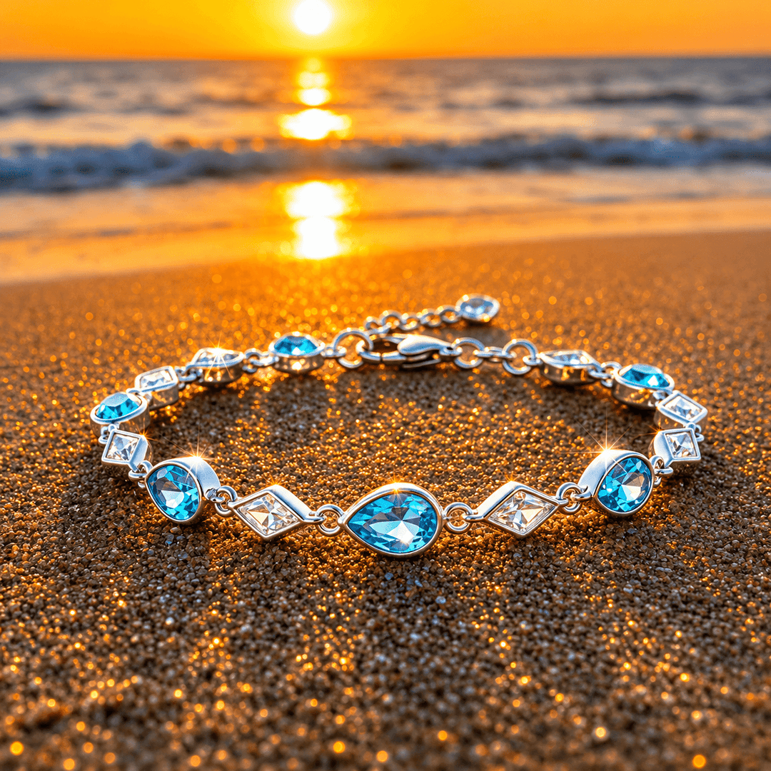 Ocean Blue Tear Glow Bracelet