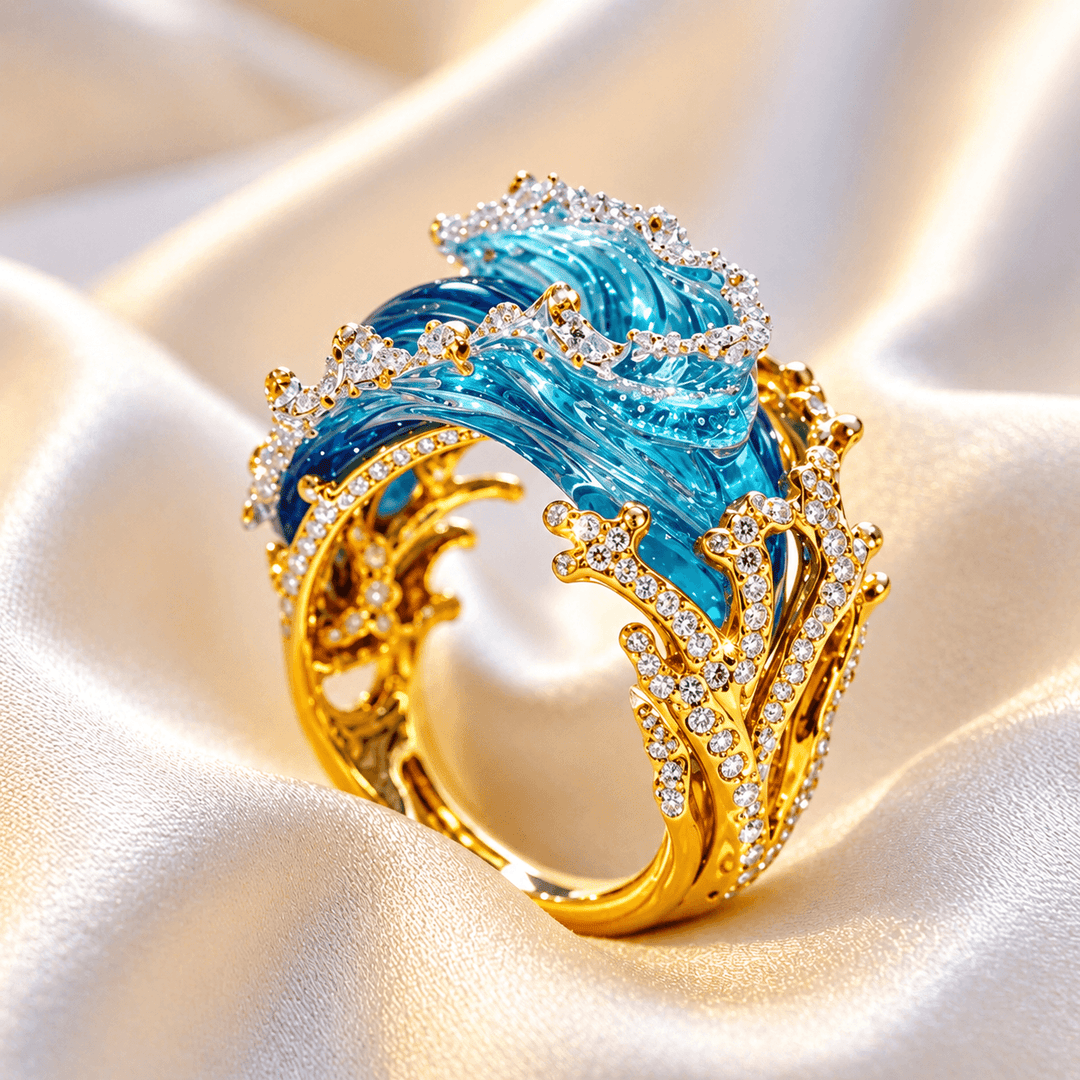 Ocean's Oath Gold Ring
