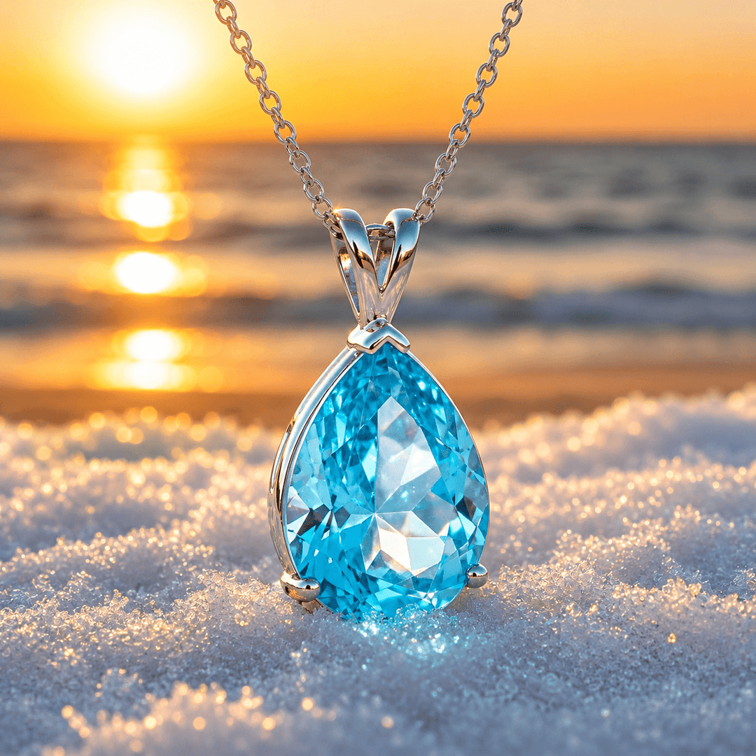Ocean's Tear Drop Necklace
