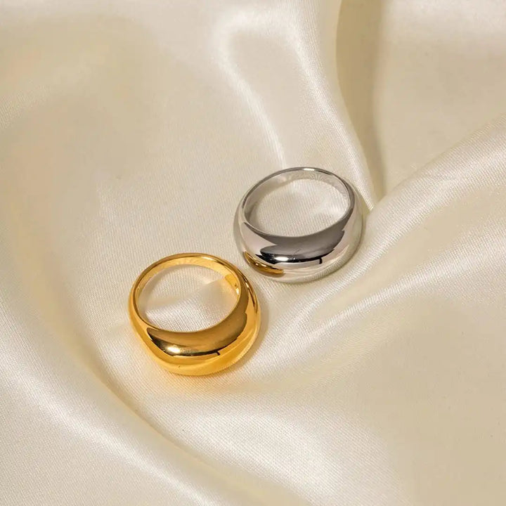 Eternal Golden Crescent Ring