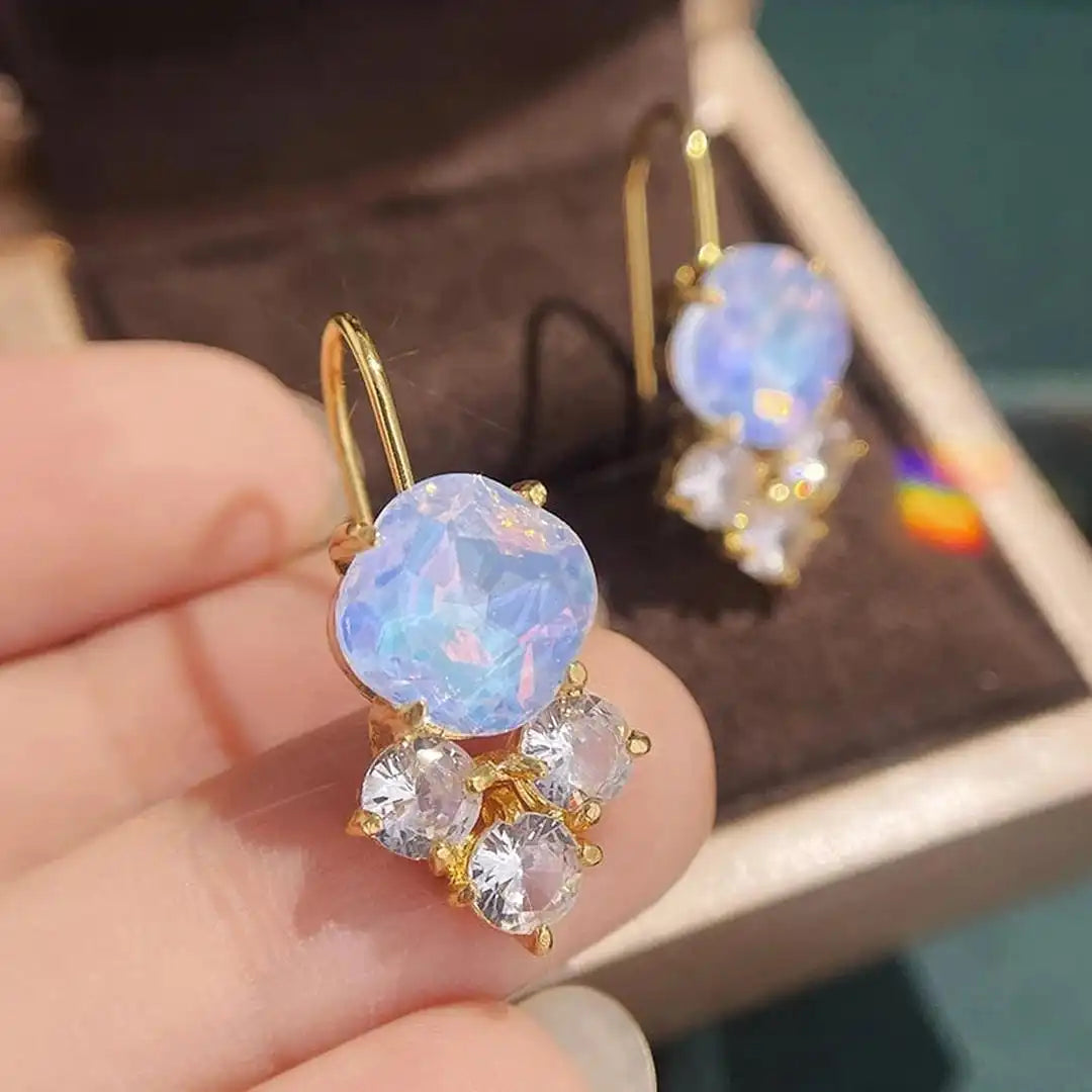 Eternal Gold Rainbow Zircon Earrings