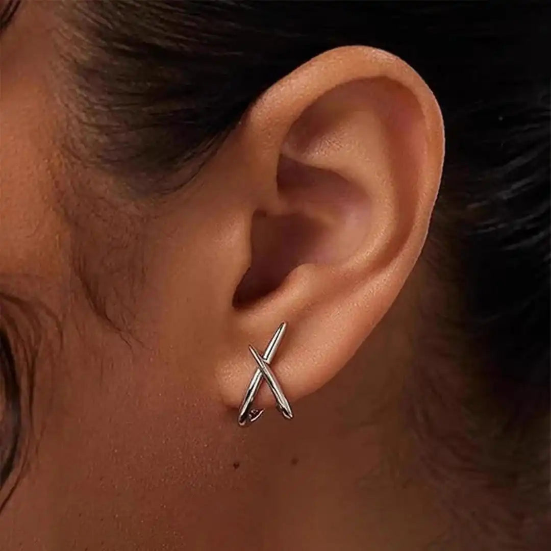 Eternal Gold Cross Earrings