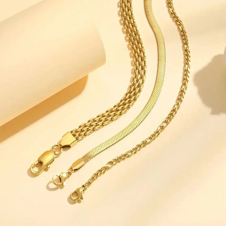 Layered Golden Pearl Bracelet Set