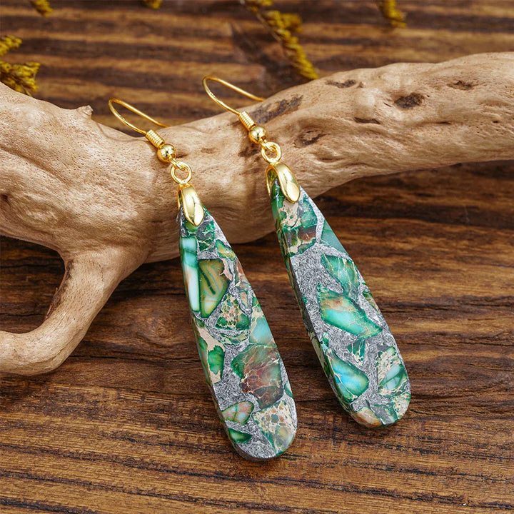 Swirled Soulstone Dangle Earrings