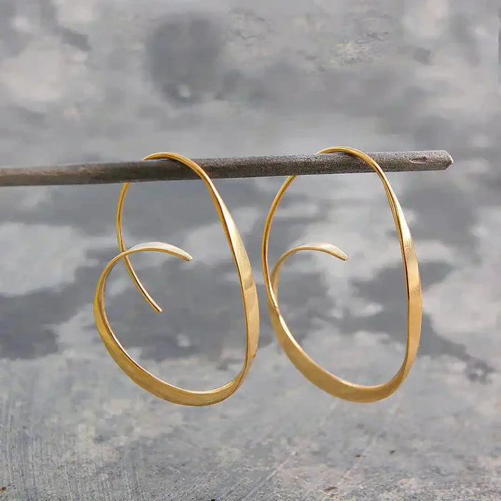Twisted Spiral Dangle Earrings