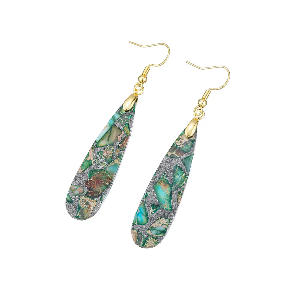 Swirled Soulstone Dangle Earrings