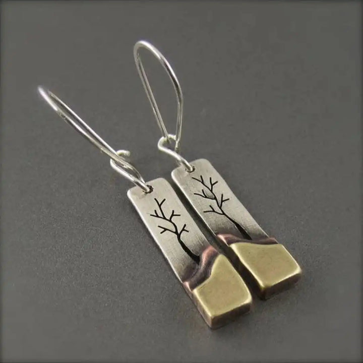 Retro Luna Leaf Dangles