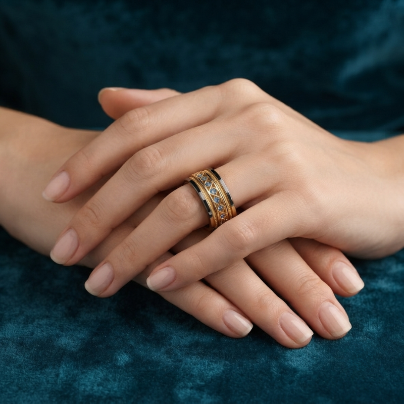 Golden Infinity Vintage Ring