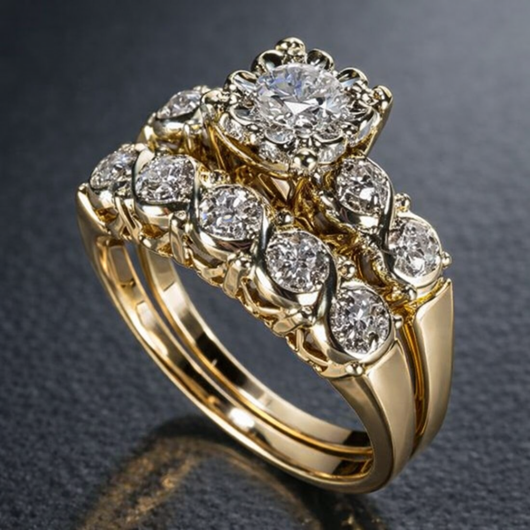 Vintage Shimmering Gold Band