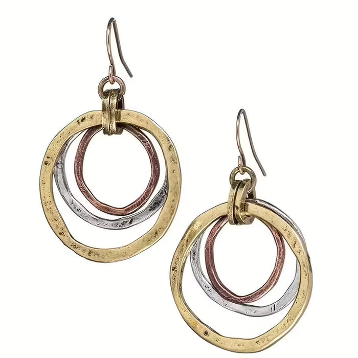 Colorful Vintage Hoop Earrings