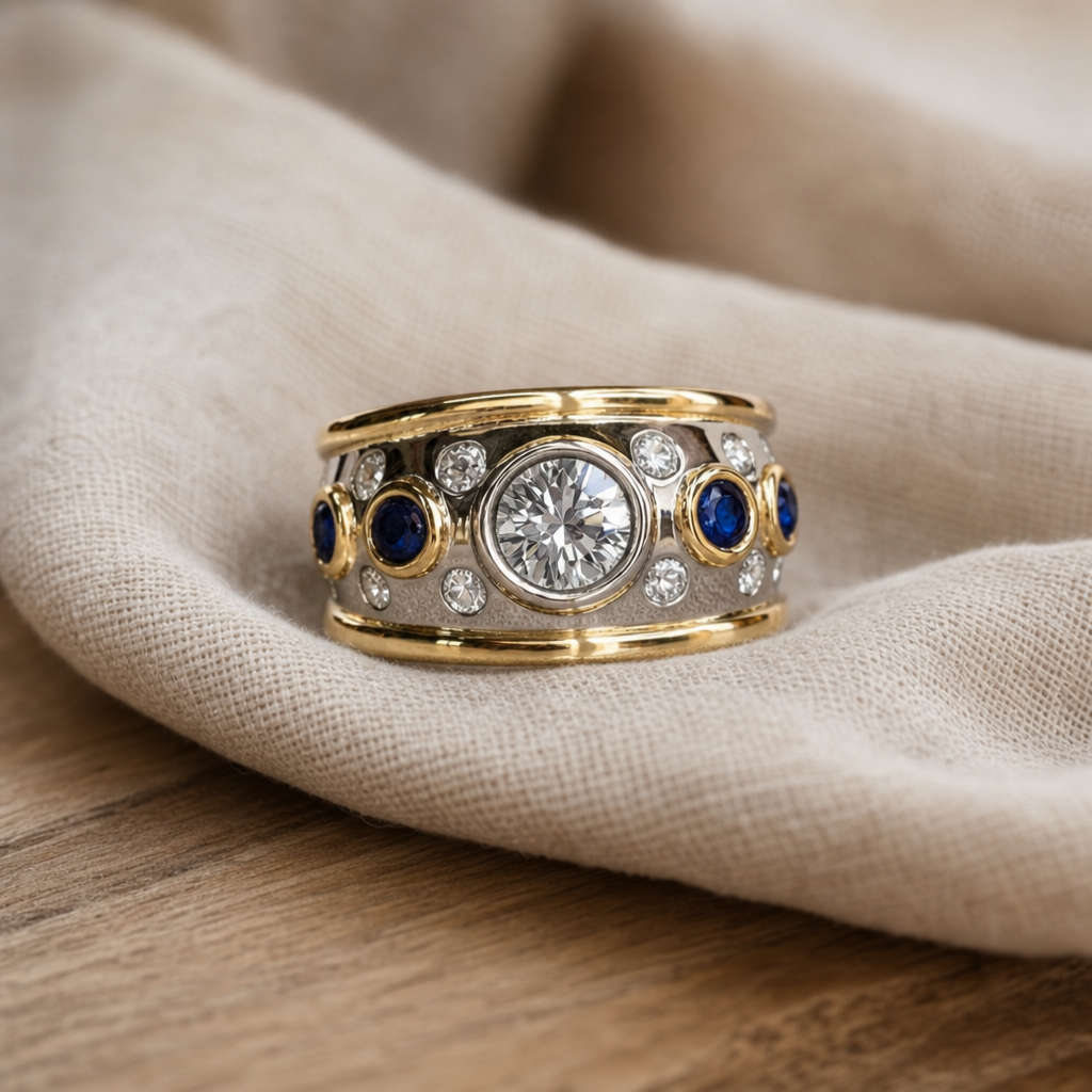 Timeless Gold Oval Stone Ring