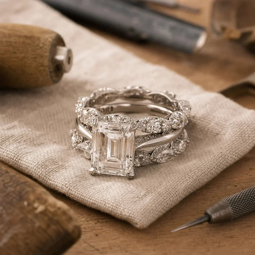 Radiant Silver Bright Layer Ring