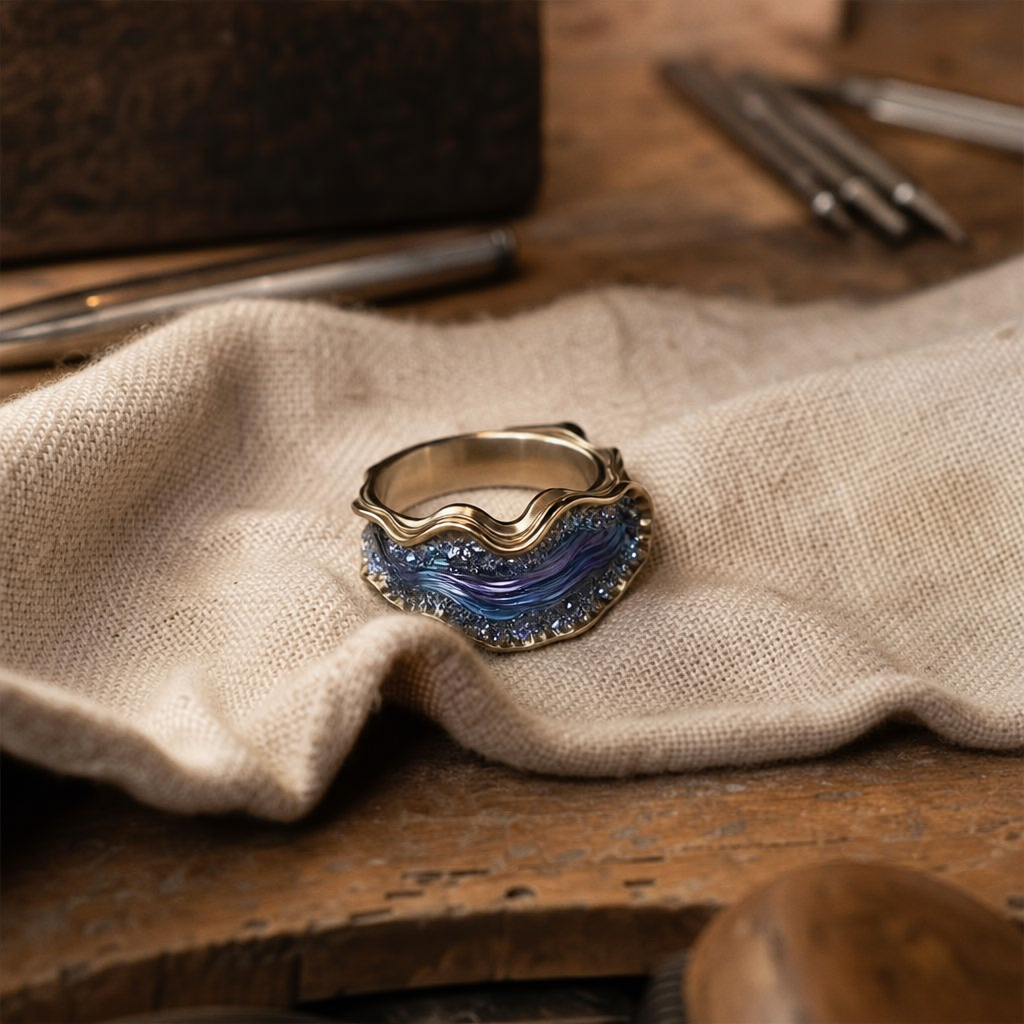 Elite Golden Ocean Ring