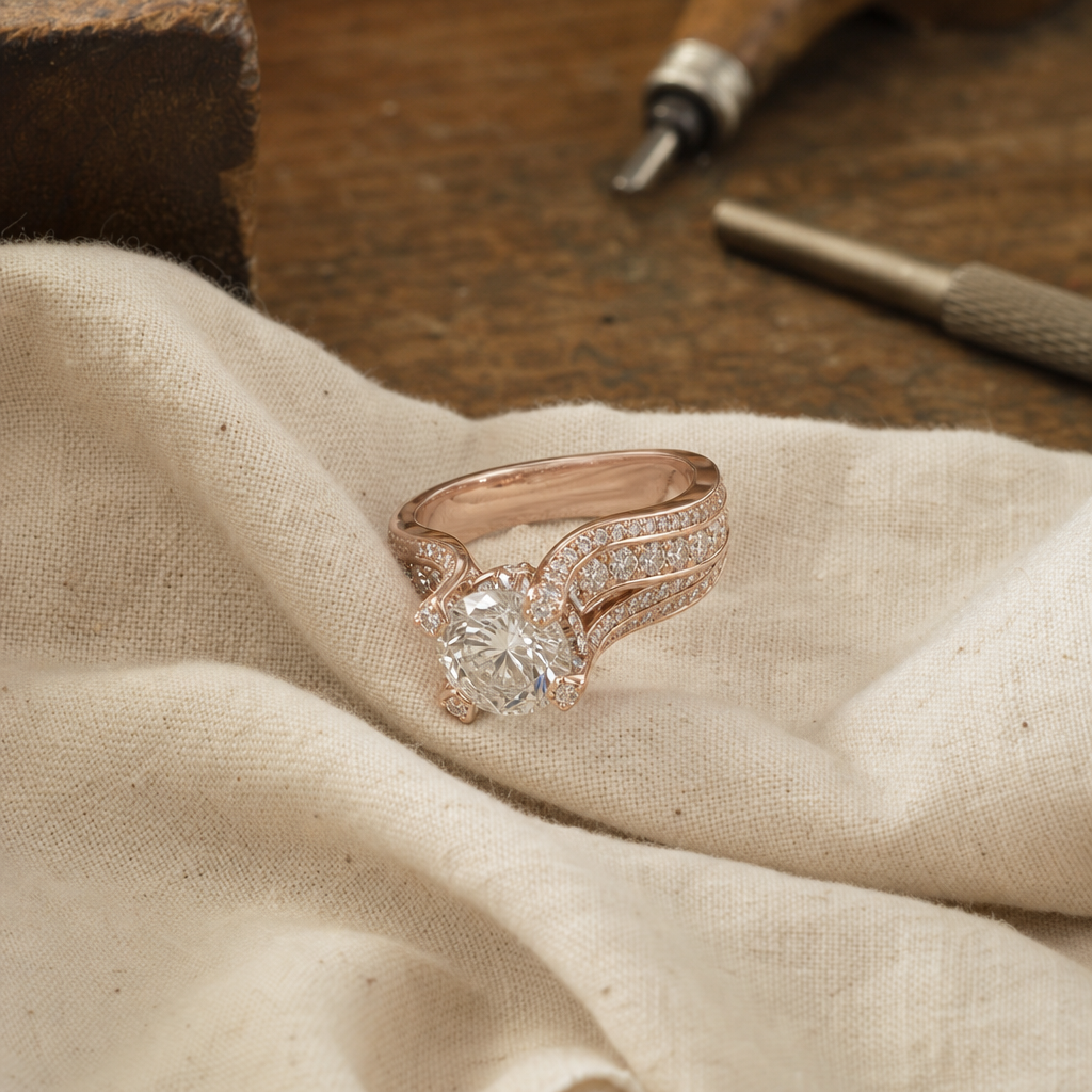 Graceful Zirconia Stone Ring