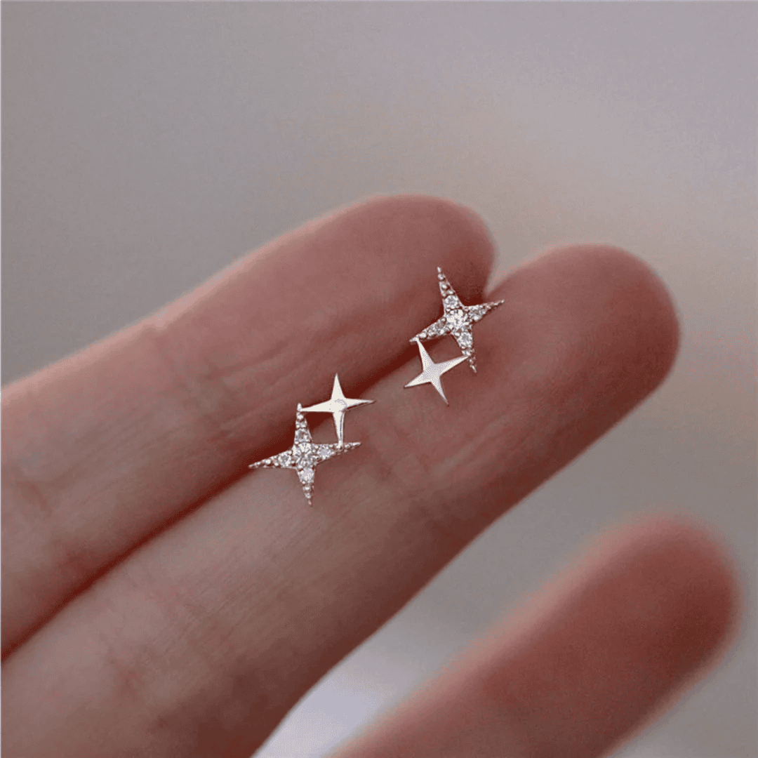Glistening Star Studs