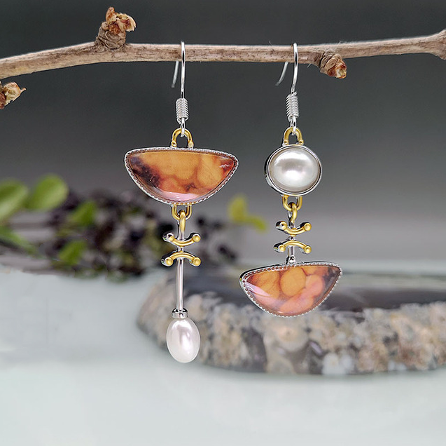 Elodi - Vintage Orange Earrings