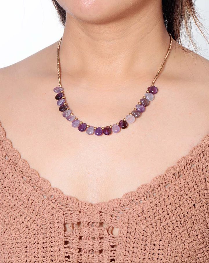Amethyst Necklace of Affection and Spirit