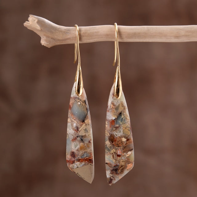 Divine Jasper Dangle Earrings