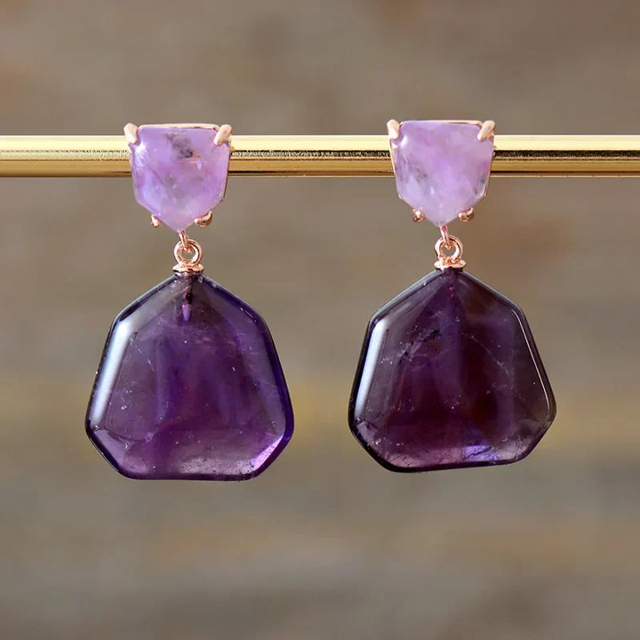Modern Geometric Drop Earrings
