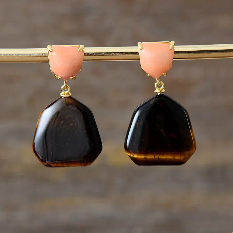 Contemporary Geometric Dangle Earrings