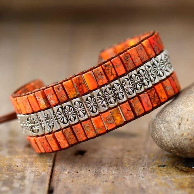 Lotus Bohemian Wrap Bracelet