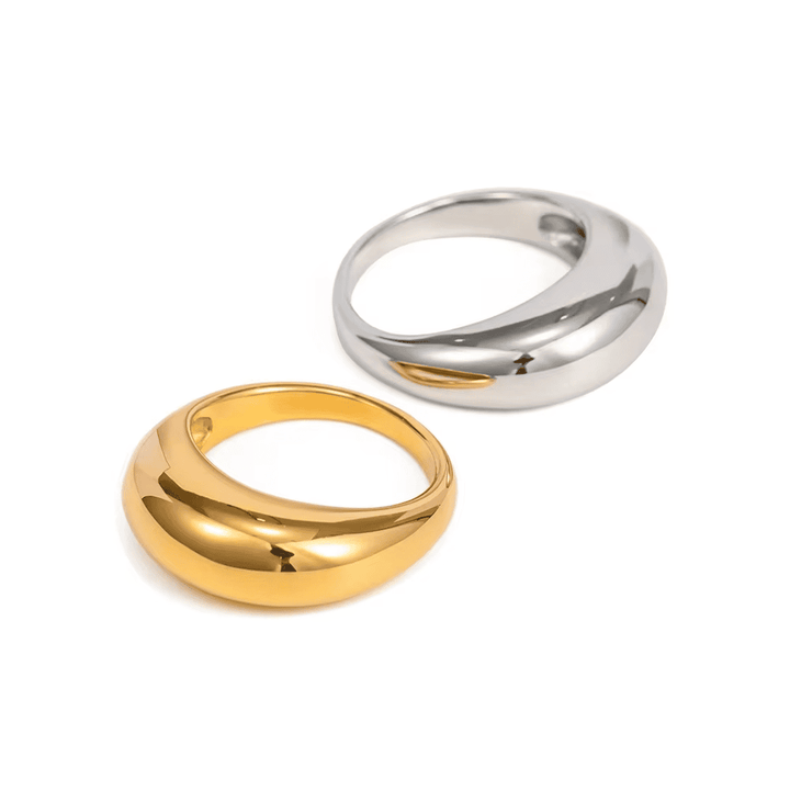 Eternal Golden Crescent Ring